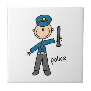 Figura de Palito de Oficial de Polícia