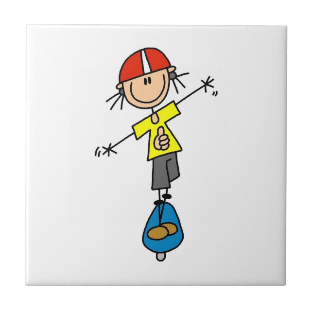Figura de skate de palito (Frente)