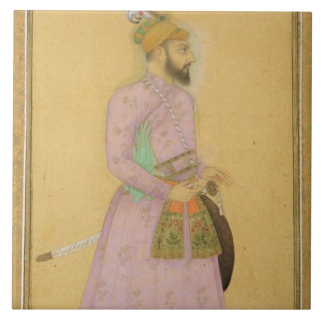 Figura ereta de um príncipe de Mughal, do pequeno (Frente)
