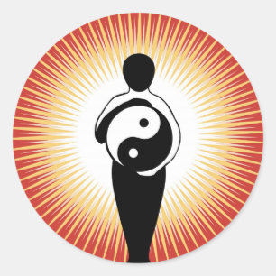 Figura etiqueta de Yin Yang