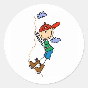 Figura etiquetas da vara do alpinismo