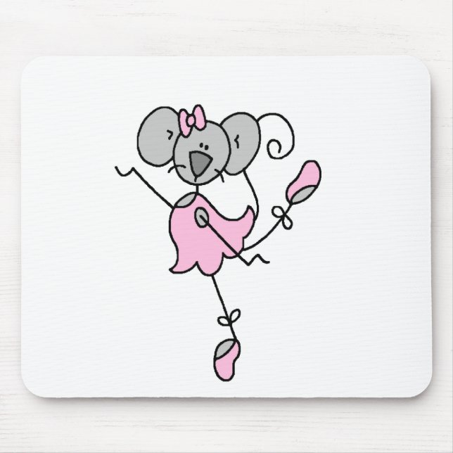 Figura Mousepad da vara da bailarina do rato (Frente)