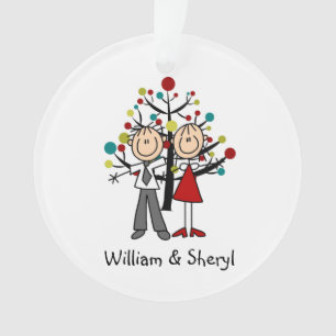 Figura ornamento da vara do acrílico do Natal do