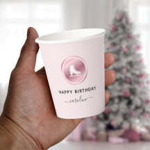 Figura rosa - Skates de gelo Dourado de Rosa de an