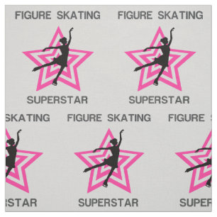 Figura Sking Superstar Cinza e Tecido Rosa