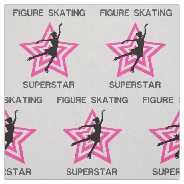 Figura Sking Superstar Cinza e Tecido Rosa (Modelo)