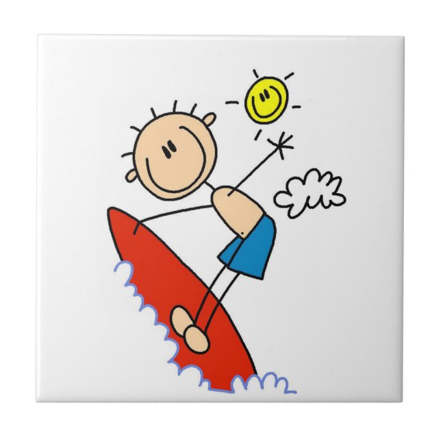 Figura surfando da vara do menino (Frente)