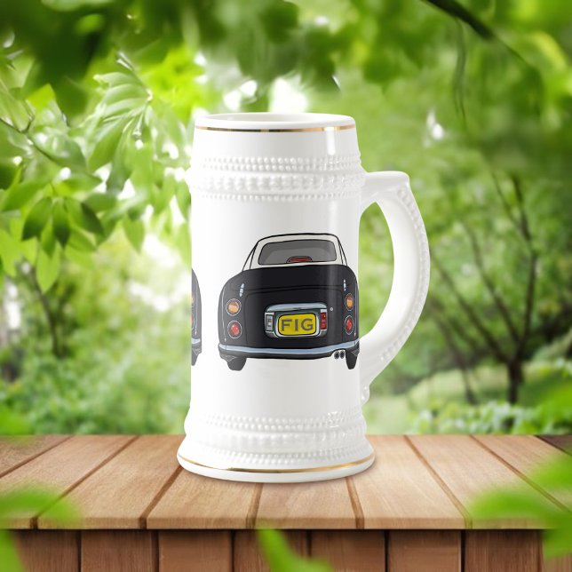 Figuras Monograma Caneca de cerveja de Urso Preto  (Fun figaro beer stein for the black figaro driver (when they are not driving) Add your initials)