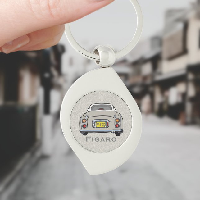 Figuras Topaz Mist Figaro Car Silver Chaveiro (For your figaro car keys. Just add your name and initials)