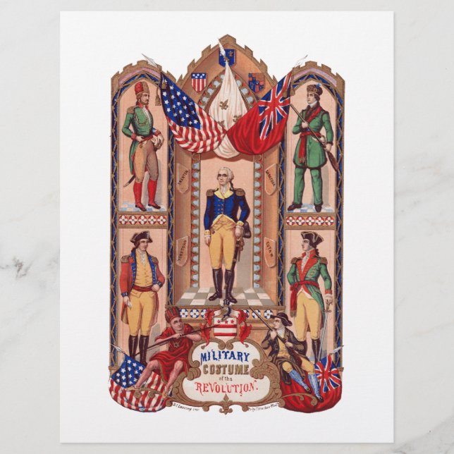 Figurino Militar da Guerra Revolucionária de 1855 (Frente)