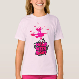 Figurino noturno do Halloween para camiseta femini