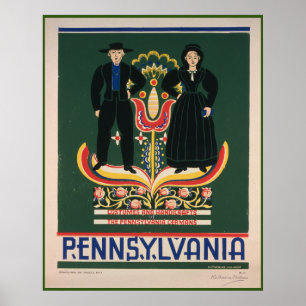 Figurinos e Handicrafts da Pensilvânia Poster WPA