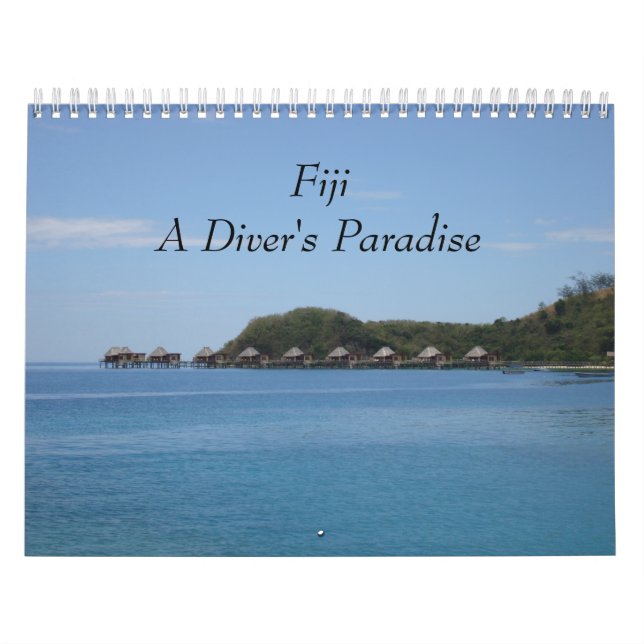 Fiji - calendário de parede do paraíso 2018 de um (Capa)