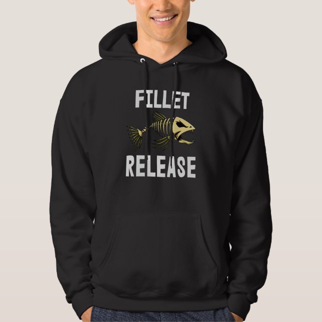 Filete Libertar Teto Esqueleto Peixe Camisetas Óss (Frente)