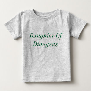 Filha da camisa de bebê Dionysus