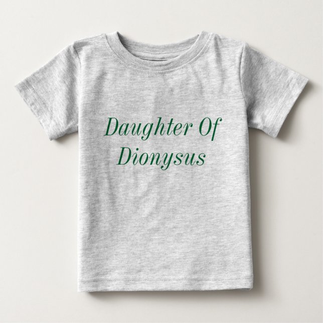 Filha da camisa de bebê Dionysus (Frente)