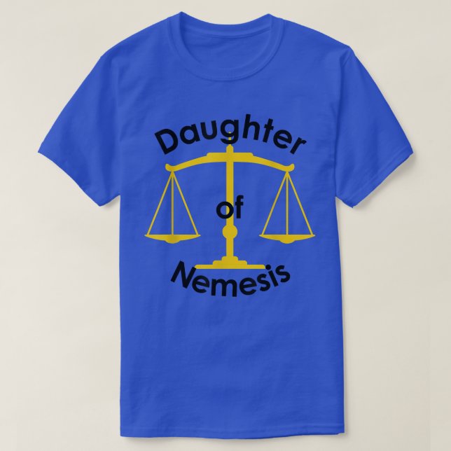 Filha de Nemesis Deus Grego Camisa (Frente do Design)