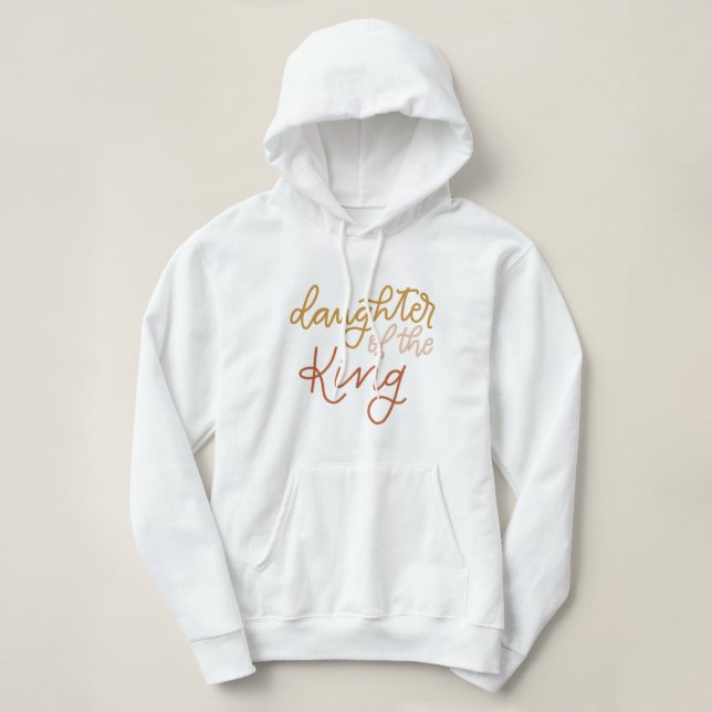 Filha Do Rei Pullover Hoodie (Frente do Design)