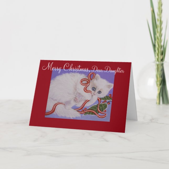 Filha, Kitten, Cartão de Natal (Frente)