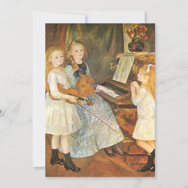 Filhas de Catulle Mendes por Pierre Renoir (Frente)