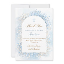 Filhinho da respiração bebê cartões de agradecimen