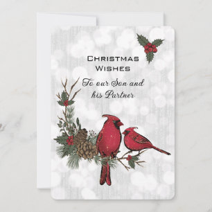 Filho e Parceiro Red Cardinal Natal