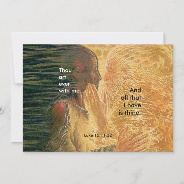 Filho Prodígio - Cartão de Oração (Frente)