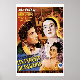 Filhos do Paraíso 1945 Cartaz de Filme IMPRESSÃO A