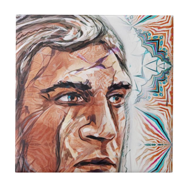 Filhote antiga e padrão fractal (Frente)