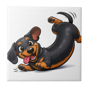 Filhote brincalhão de Dachshund 