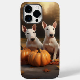 Filhote de Bull Terrier Delícia de Outono Abóbora