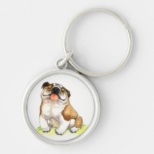 Filhote de Bulldog Inglês Porta-Chaves