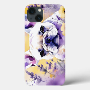 Filhote de Cachorro com flores silvestres