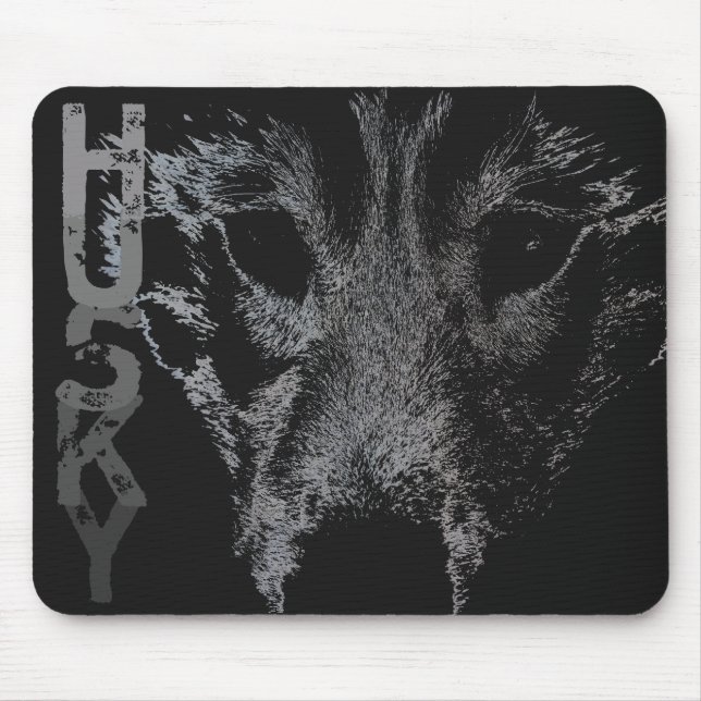Filhote de cachorro de lobo Mousepads de Mousepad (Frente)