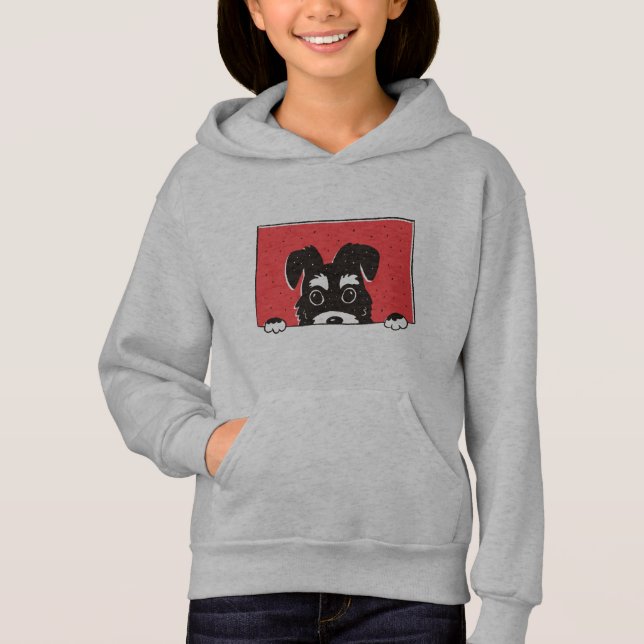 Filhote de Schnauzer Miniatura Preto Fofo (Frente)