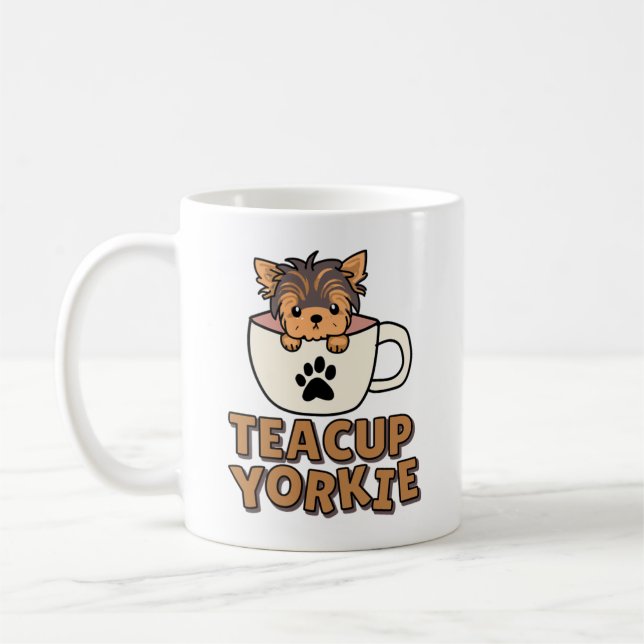 Filhote de Yorkie xícara de chá  (Esquerda)
