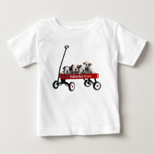Filhotes de cachorro do buldogue na camisa unisex