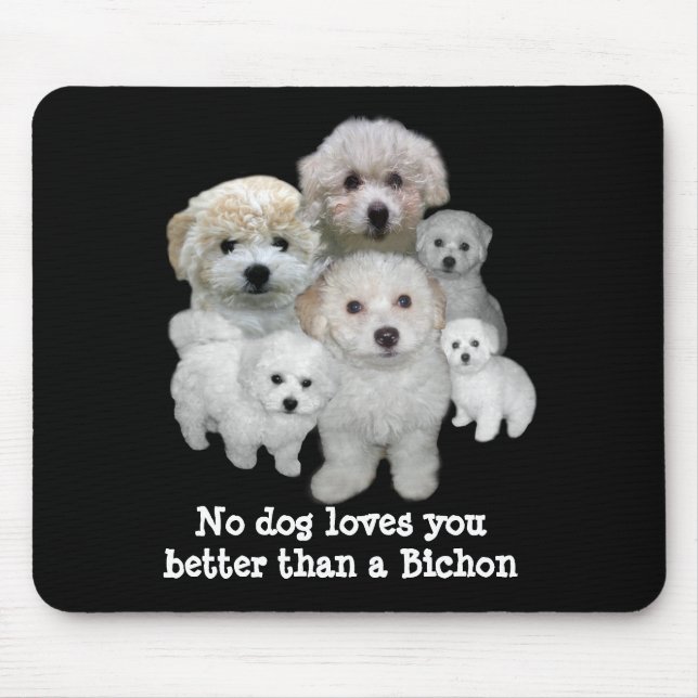 Filhotes de cachorro Mousepad de Bichon Frise (Frente)