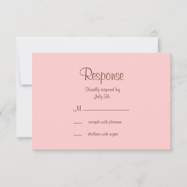 Filigree Butterfly RSVP em Brown (Frente)