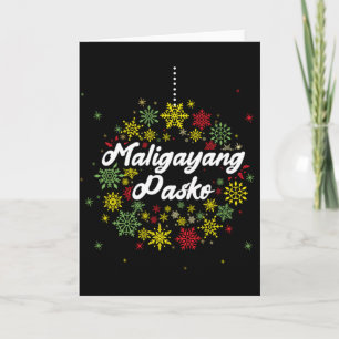 Filipinas Natal Feliz Pasko Cartão