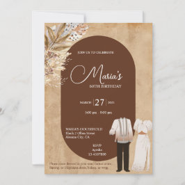 Filipiniana Theme Birthday Convite Filipinas