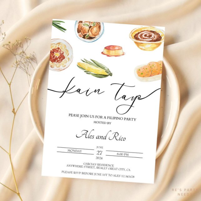 Filipino Convite de aniversário Filipinas (Criador carregado)