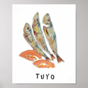Filipino / Papel Poster de cor d'água Tuyo filipi