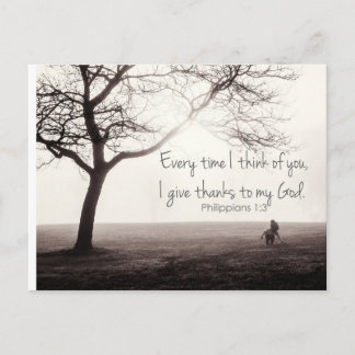 filipinos 1:3 cartão postal