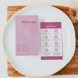 Filler Injections Aftercare Card Do Don't