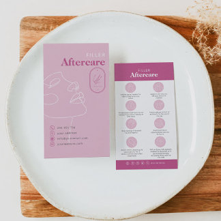 Filler Injections Aftercare Card Do Don't