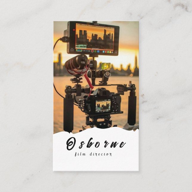 Film Diretor Producer Cartão de visita (Frente)