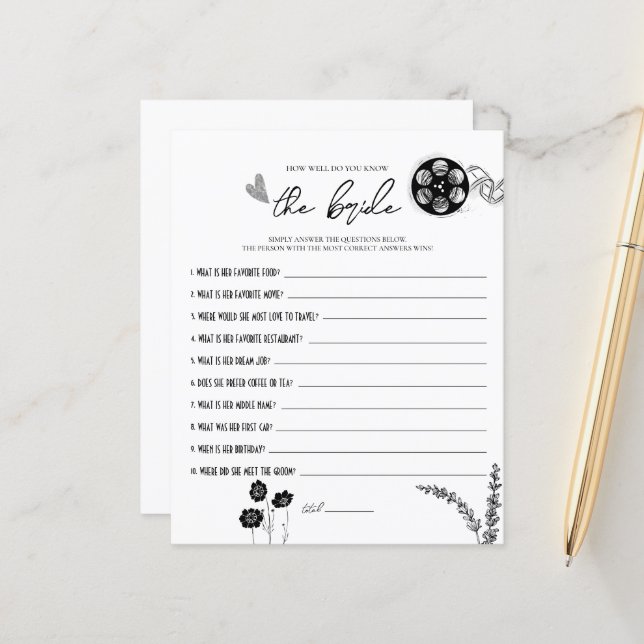 Film Noir - Como Você Conhece Bem O Jogo Da Noiva (Frente/Verso In Situ)