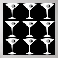 Film Noir Outro Poster Martini