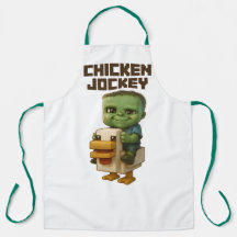 Filme da Minecraft de Jockey Apron com Galinha em 